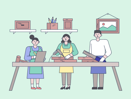 (가구설계제작) DIY 목재 가구 디자인 및 제작 실무 C