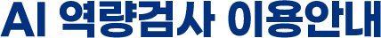 AI 역량검사 이용안내