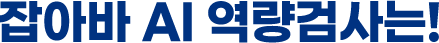 잡아바 AI 역량검사는!